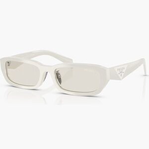 Prada 55mm Rectangular Sunglasses in “Dust” NWT
